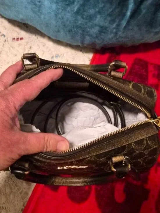 Coach Rowan Satchel Bag In Loved Signature Canvas With Charms CDY16 - BNWT - - Picture 5 of 17